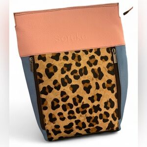 Pink & Leopard Print Women's Bag
